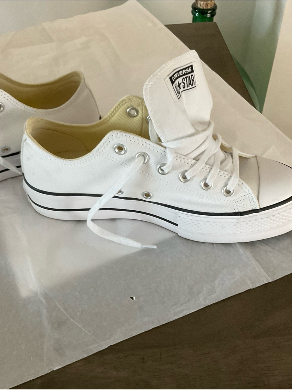Converse Chuck Taylor All Star Platform White size 9 - Picture 3 of 16